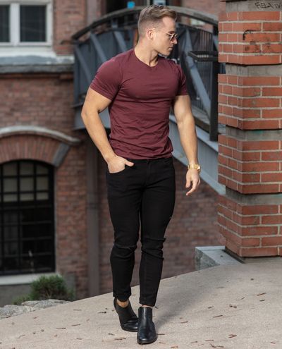 Basic O-Neck Organic Port Royale Jack & Jones Basic O-Neck Organic Port Royale Jack & Jones