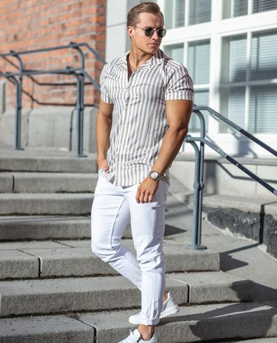 Wayne Viscose Shirt Chinchilla Only & Sons