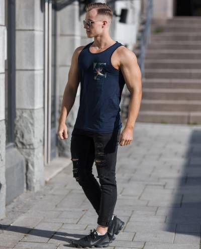 Coastal Tank NavyJack & Jones Coastal Tank NavyJack & Jones