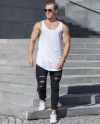 Long Shaped Loose Tank White Urban Classics