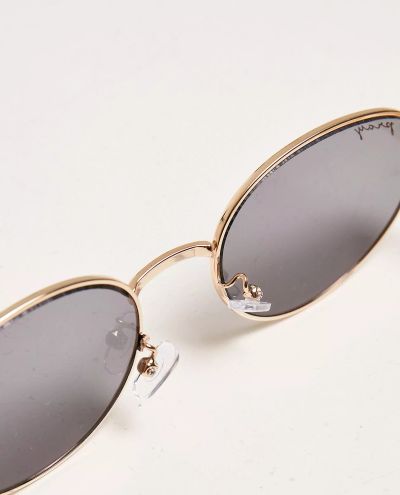 Metal Sunglasses Pray Gold Mister Tee