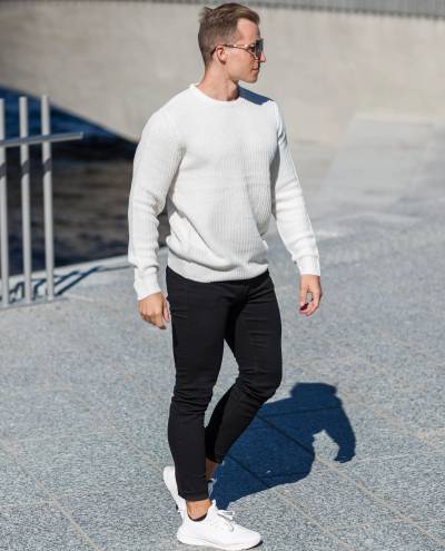 Binary Knit White Brave Soul Binary Knit White Brave Soul