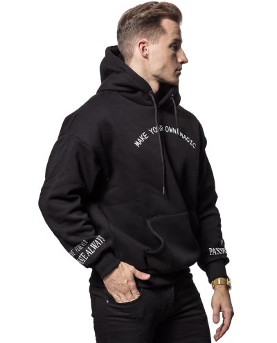Anthony Printed Hoodie Black Jerone