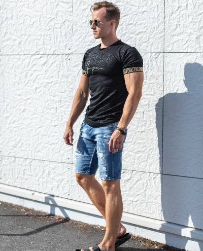 Imperio Golden Details T-Shirt Black Jerone