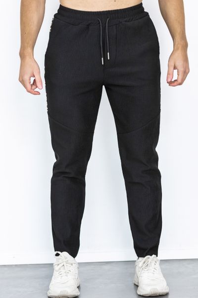 Golden Embroided Icon Structured Pants Jerone