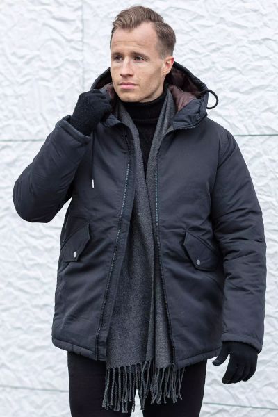 Loop Parka Jacket Black Jack & Jones