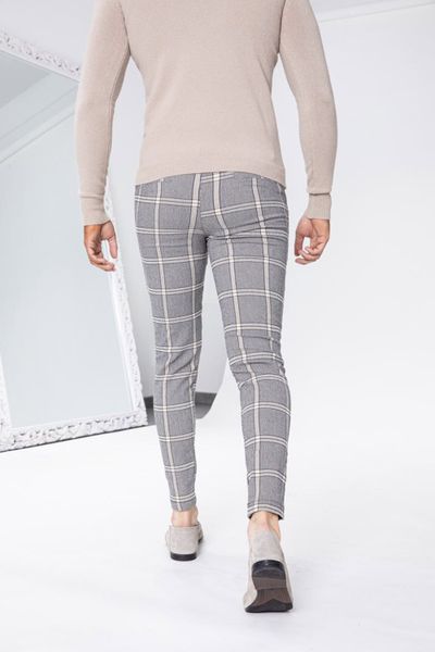 Ultra stretch checkered pants FRILIVIN