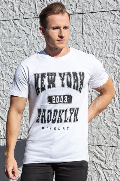 Brooklyn White T-Shirt Mister Tee