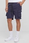Navy Drawstring Cargo Shorts Urban Classics