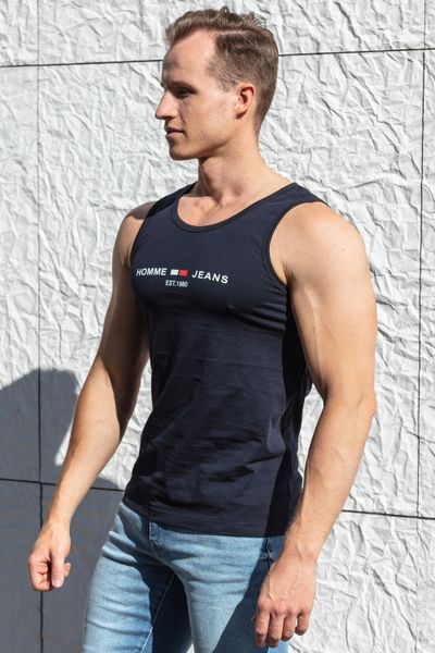 Mike Navy Tanktop Elasthane Jerone