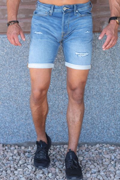 Rick Icon Blue Denim Shorts Jack & Jones