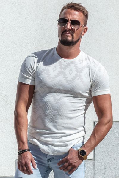 Aztec T-shirt White FRILIVIN