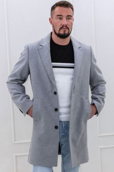 Harrison Wool Coat Light Gray JACK&JONES Harrison Wool Coat Light Gray JACK&JONES