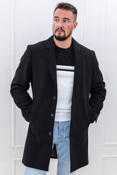 Harrison Wool Coat Black JACK&JONES Harrison Wool Coat Black JACK&JONES