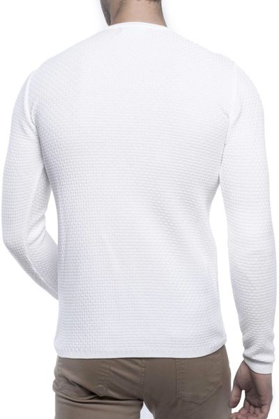 White Structured Knit Carisma