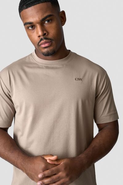 grå t-shirt för herr för fritid