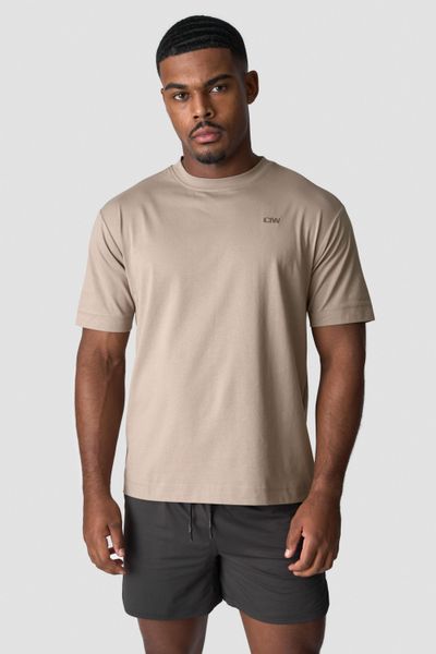 grå t-shirt för herr för fritid