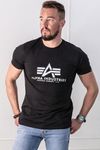 Basic Carbon Silver Svart T-shirt Alpha Industries