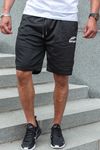 Svarta herr-collegeshorts med dragkedjefickor
