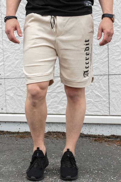 Accredit avslappnade beige collegeshorts JERONE Accredit avslappnade beige collegeshorts JERONE
