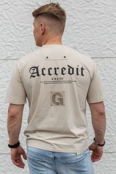 Accredit T-shirt ljusbrun JERONE