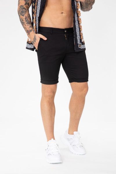 Herrens svarta elastiska snyggare shorts JERONE