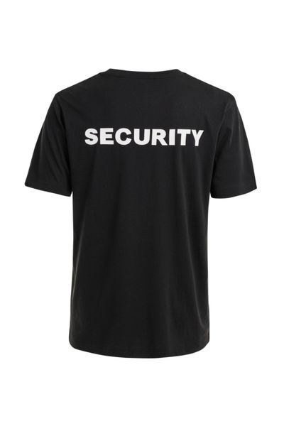 Security tryckt svart t-shirt Brandit