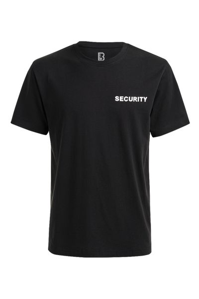 Security tryckt svart t-shirt Brandit