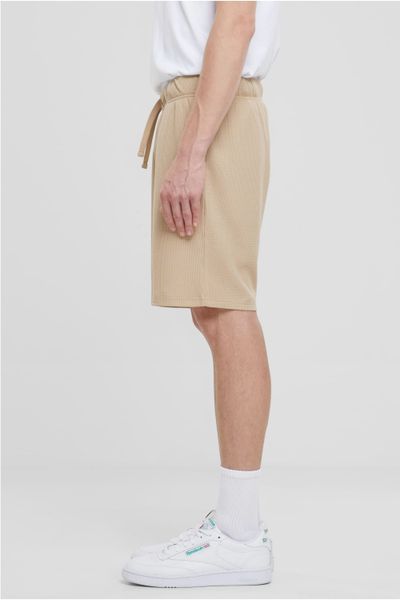 Beige shorts med våffelstruktur URBAN CLASSICS