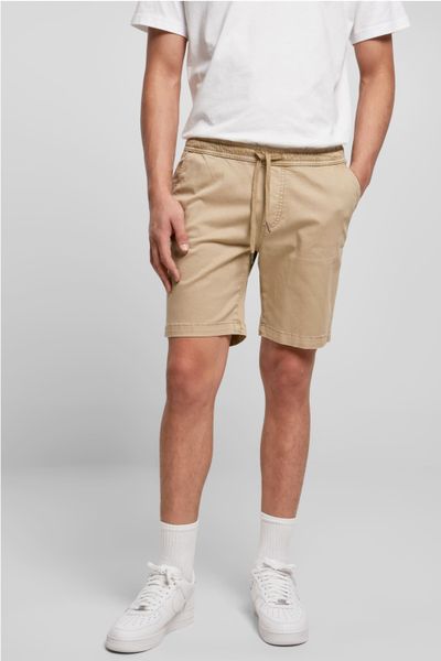 Beige stretchiga twillshorts URBAN CLASSICS