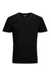 Svart V-ringad bomulls-T-shirt Jack&Jones