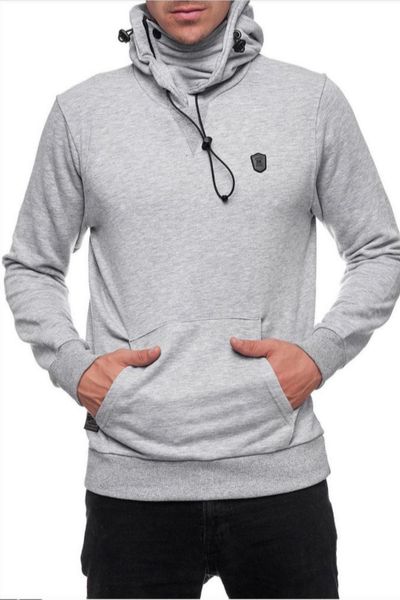 Grå Hoodie med Dragsko Rusty Neal
