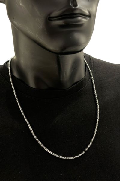 Silverfärgat kedja 60cm JERONE JEWELLERY