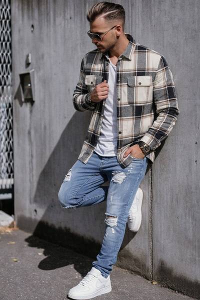 Charge rutig skjorta Jack & Jones
