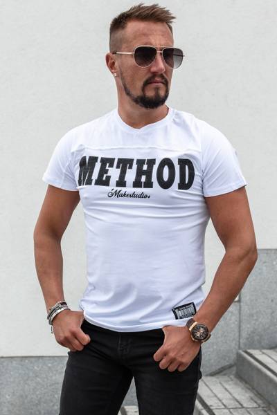 Method T-tröja vit med strass JERONE