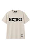 Method T-shirt beige med strass JERONE