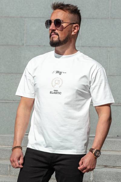Lös vit T-shirt Gisell JERONE