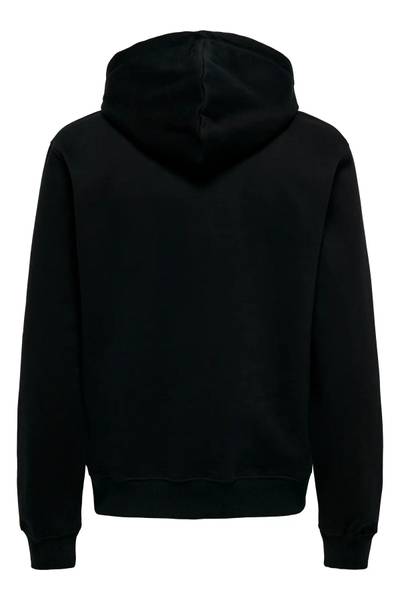 Curated svart huvtröja ONLY&SONS