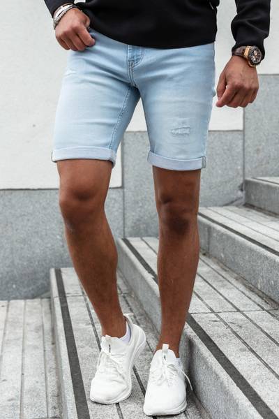 Ljusblå stretchshorts ONLY&SONS