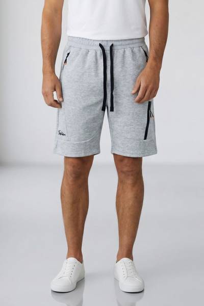 Lätta grå shorts med dragkedjefickor JERONE Lätta grå shorts med dragkedjefickor JERONE