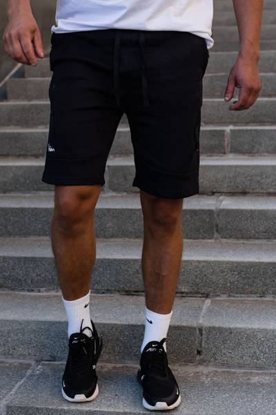 Blå lätta shorts med dragkedjefickor JERONE Blå lätta shorts med dragkedjefickor JERONE