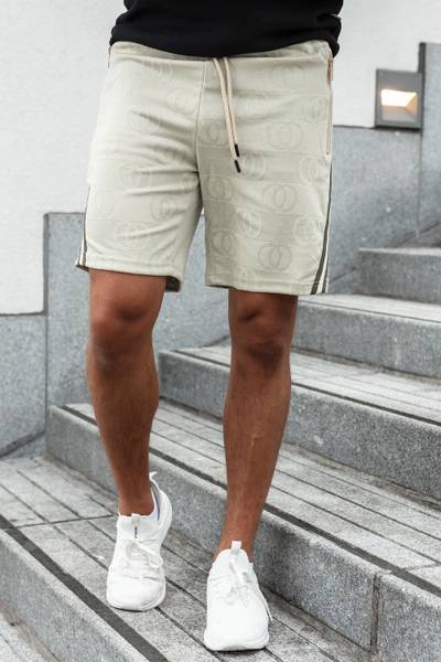 Dax Printed Beige Shorts JERONE Dax Printed Beige Shorts JERONE