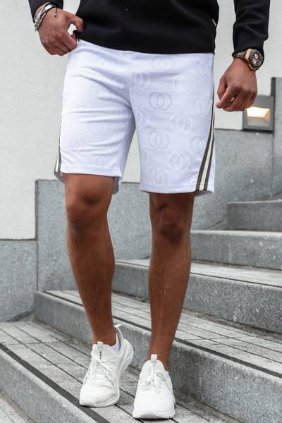 Dax Printed White Shorts JERONE Dax Printed White Shorts JERONE