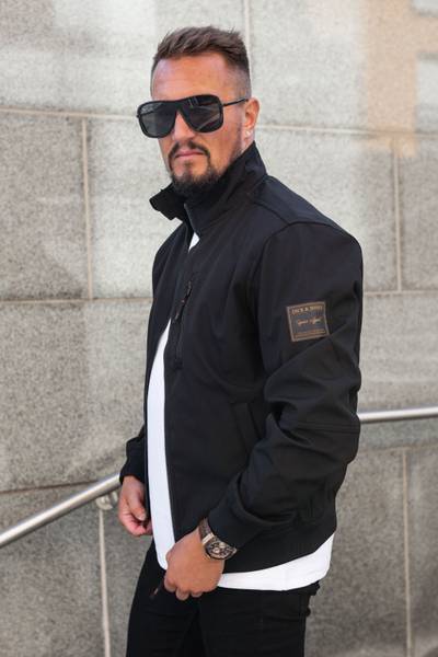 Parker Softshell Bomber svart JACK&JONES