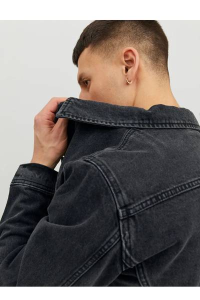Svart jeansjacka washed JACK&JONES