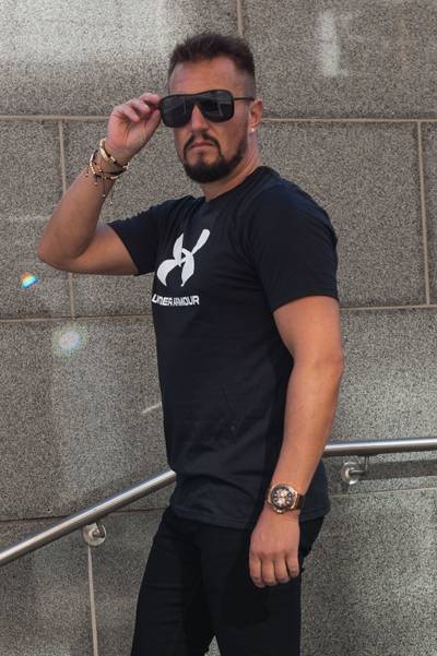Black Logo T-Shirt Under Armour