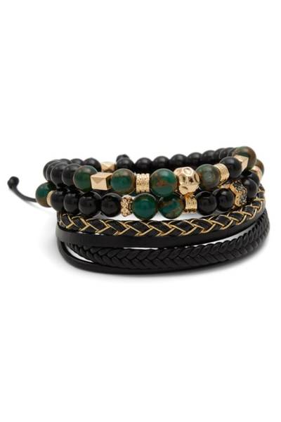Herrars flerdelade armband mörkgröna ALDO